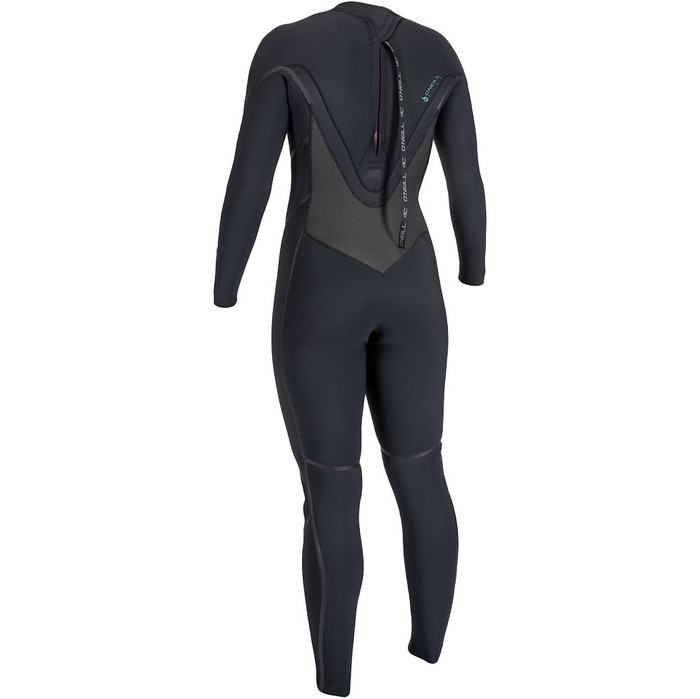 2024 O'Neill Womens Psycho Tech 5/4mm+ Back Zip Wetsuit 5546 - Black